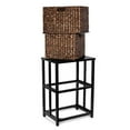 thumbnail image 4 of BirdRock Home 2 Tiered Hanging File Cubby with Wood Top - Brown Wash , 4 of 7
