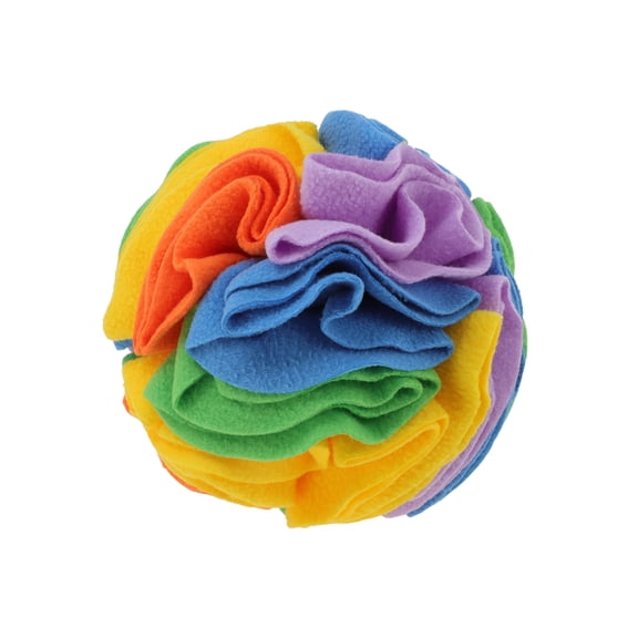 Vocoste Snuffle Ball for Dogs Designed for Small Breeds and Puppies Interactive Dog Toys Keeps Pet Busy with Storage Bag Machine Washable Colorful Medium