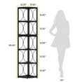thumbnail image 2 of Tribesigns 6 Tier Tall Corner Bookcase, Industrial Wood Stand Shelf  for Living Room, Black, 2 of 7