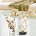 thumbnail image 4 of Baohd Geometric Textured Metal Holder Decor for Crystal Ball Ornaments Chic and Eye-catching Note 16.3X25cm 1Set, 4 of 6