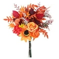 thumbnail image 2 of fall flowers sunflowers Artificial Flowers Autumn Sunflower for Fall Thanksgiving Festival Simulation Bouquet fall decor Plastic Fake Flower Ornaments Welcome Home Decorations sunflower decorations, 2 of 9