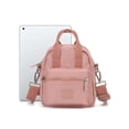 thumbnail image 5 of PULLIMORE Women Crossbody Cell Phone Bag, Small Waterproof Multi Pockets Nylon Shoulder Purse Wallet with Adjustable Strap (Pink), 5 of 11
