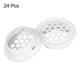 thumbnail image 3 of Cubierta de ventilación circular de 24 piezas, ventilación plana de soffit de 29 mm/1.1" cubierta de soffit de acero inoxidable blanca, 3 of 7