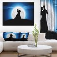 thumbnail image 1 of Couple Embrace in Night - Romantic Canvas Art Print, 1 of 3