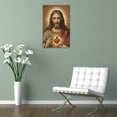 thumbnail image 5 of Sacred Heart of Jesus Poster Wall Art Poster Scroll Canvas Painting Picture Living Room Decor Home 24x36inch(60x90cm), 5 of 6