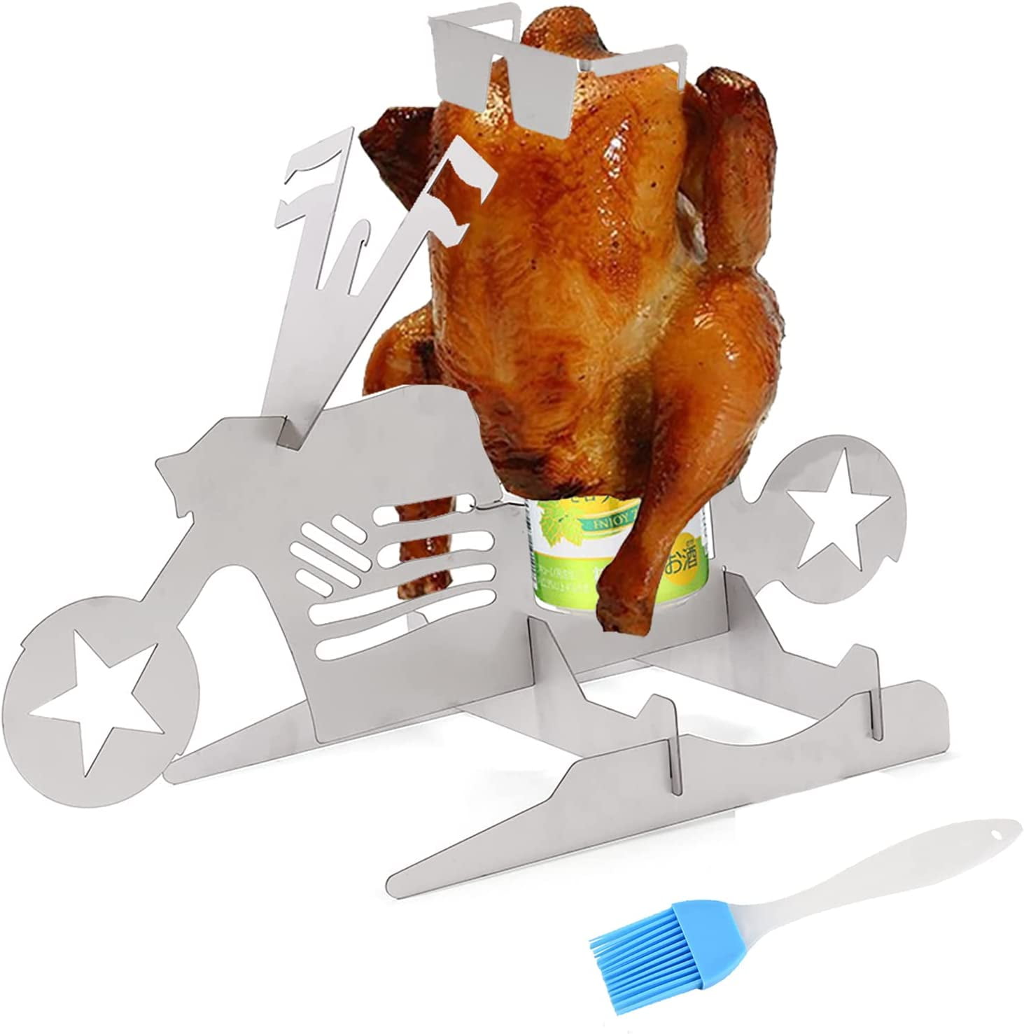 HOT Pellet Grill Traeger Beer Can Chicken Holder Beer Can