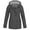 Gray, variant on WTOBBY Women's Plus Size Waterproof Sun Protection Jacket - Hooded Windproof Raincoat for Outdoor Sports, Activities and Daily Commute ,Black L