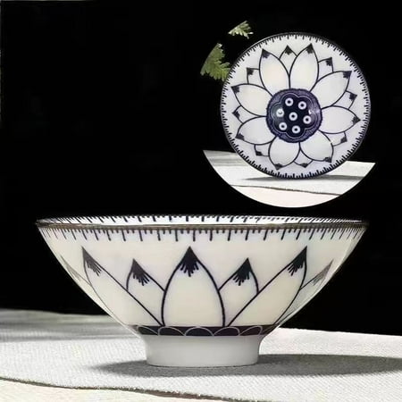 

70ML Blue and White Porcelain Tea Cup Handmade Dragon Phoenix Fish Pavilion Chinese Kungfu Teacup Ceremony Teaware Master Cups
