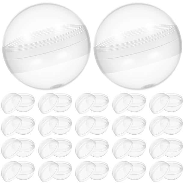 ColoMX 50pcs Cápsulas de máquina expendedora de bolas relleno transparente Cápsulas de bricolaje Fillable