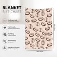 Coffee Style Blanket for Couch Bed Throw Blanket, Aesthetic Decorative