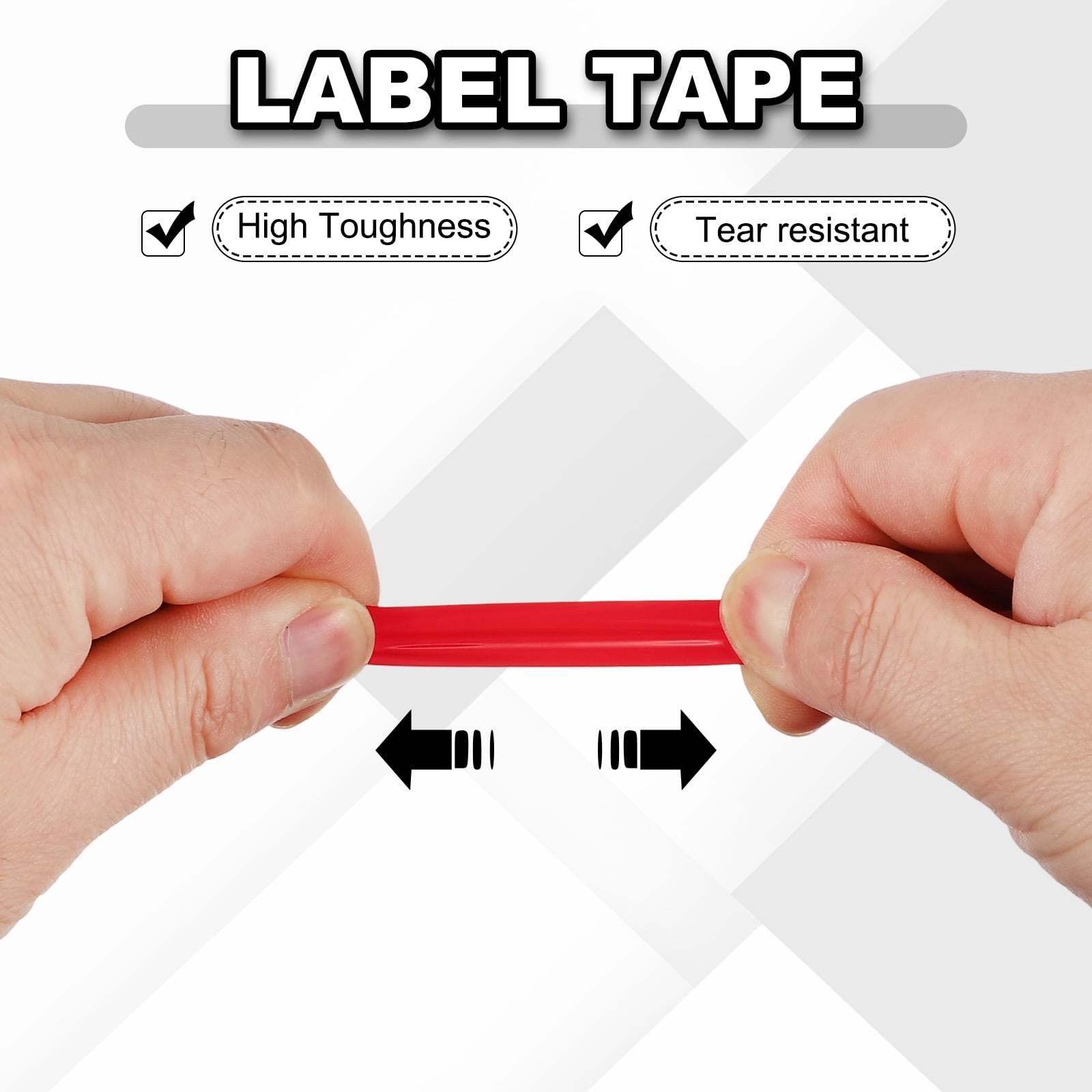 12 Rolls Tape, 0.4"x216ft Instruments Identification Tape Colored PET Adhesive for Steam Capacitors Circuit Boards Motors Electronic, Red
