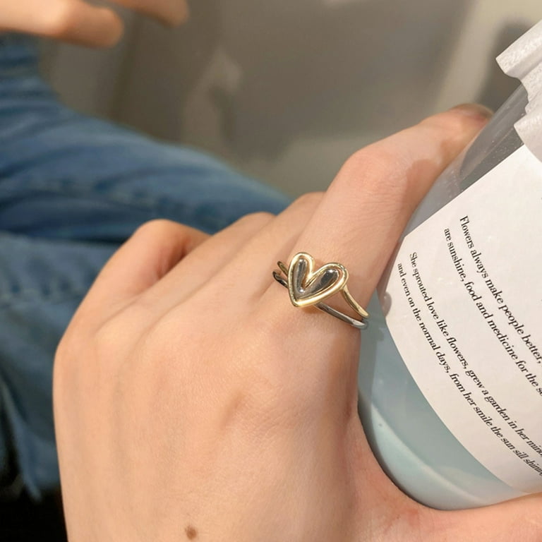 Set Women Ring with Greeting Card Irregular Personality Mother's