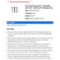 thumbnail image 2 of Front Caliper Repair Kit - Compatible with 1999 - 2004 Ford F-350 Super Duty 2000 2001 2002 2003, 2 of 2