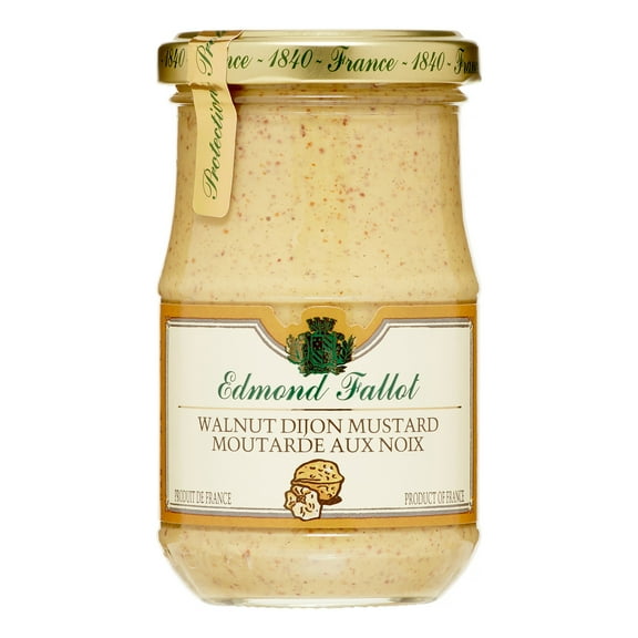 Fallot Walnut Mustard - Dijon Mustard with Nuts 7 oz Jar