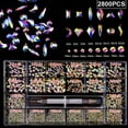 thumbnail image 3 of ROZYARD Glass Nail Rhinestones Crystal Nail Gems Stones Multi Shapes Gem Nail Decoration, 3 of 20