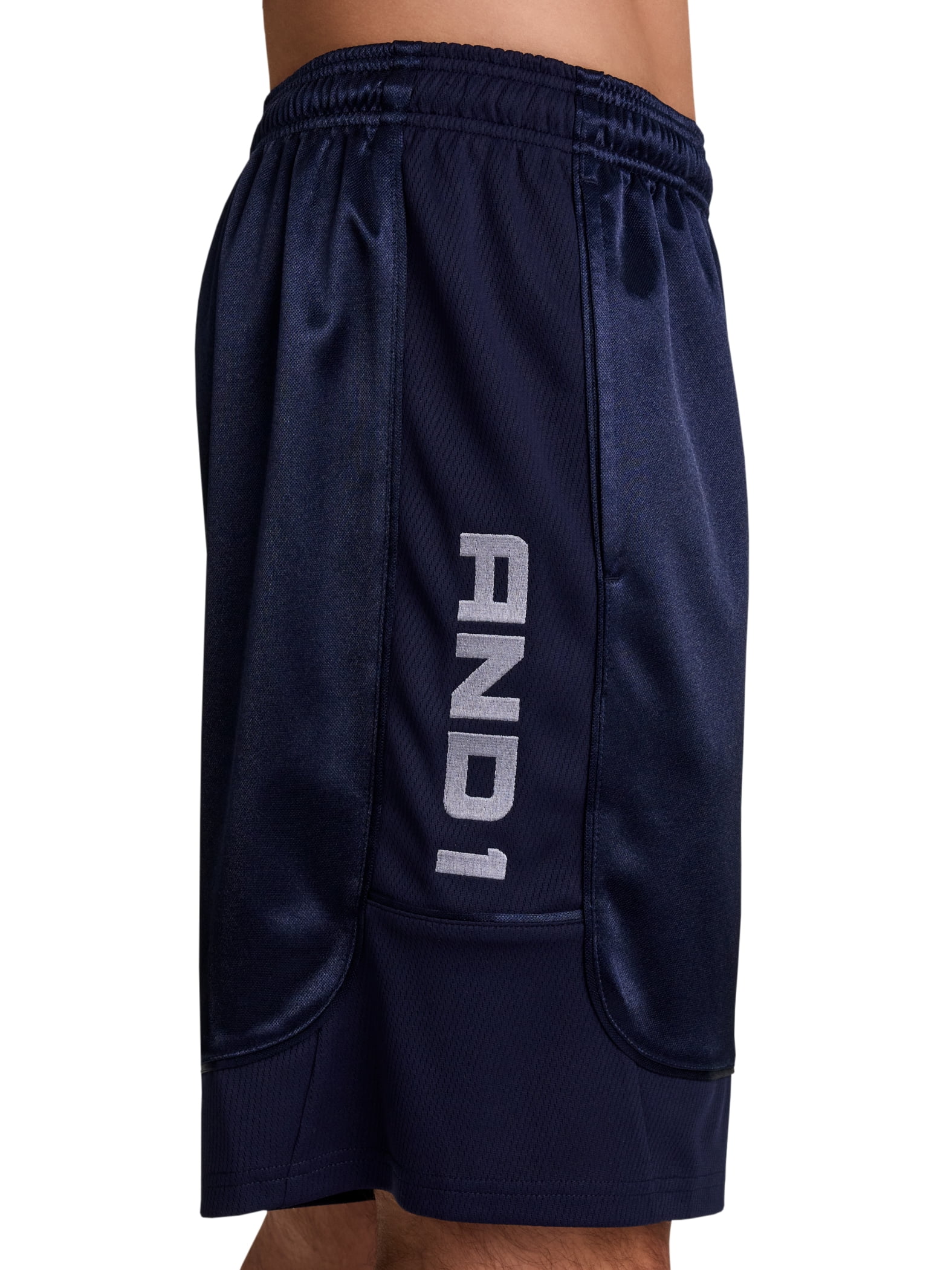 AND1 Men's and Big Men's All Court Short, 9" inseam, up to Size 5XL