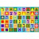 thumbnail image 1 of LA Rug Alfombra Hebrew Numbers & Letters 39"x58" (FT-500 3958) LA Rugs Inc. FT-500 3958, 1 of 1
