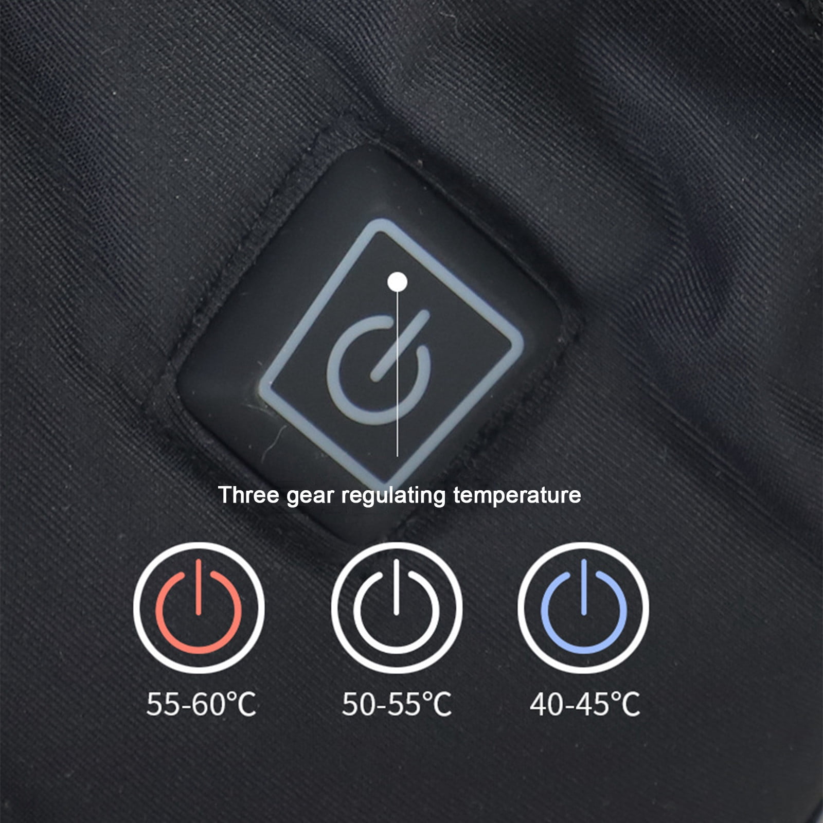 Dwaogom Heated Glove Liners for Men Women, Patchwork Rechargeable Five-finger Heating Gloves Sports Ski Riding Warm Gloves