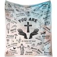 thumbnail image 1 of LHSHID Christian Gifts for Women Blanket Scripture Bible Verse Blanket Confirmation Baptism Gifts for Girl Religious Catholic Spiritual Gifts for Women 60x80in, 1 of 6