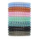 thumbnail image 1 of Zhuge 14 lazos para el cabello en espiral de color caramelo, lazos elásticos en espiral para el cabello, lazos para el cabello de plástico con cable telefónico, 1 of 5