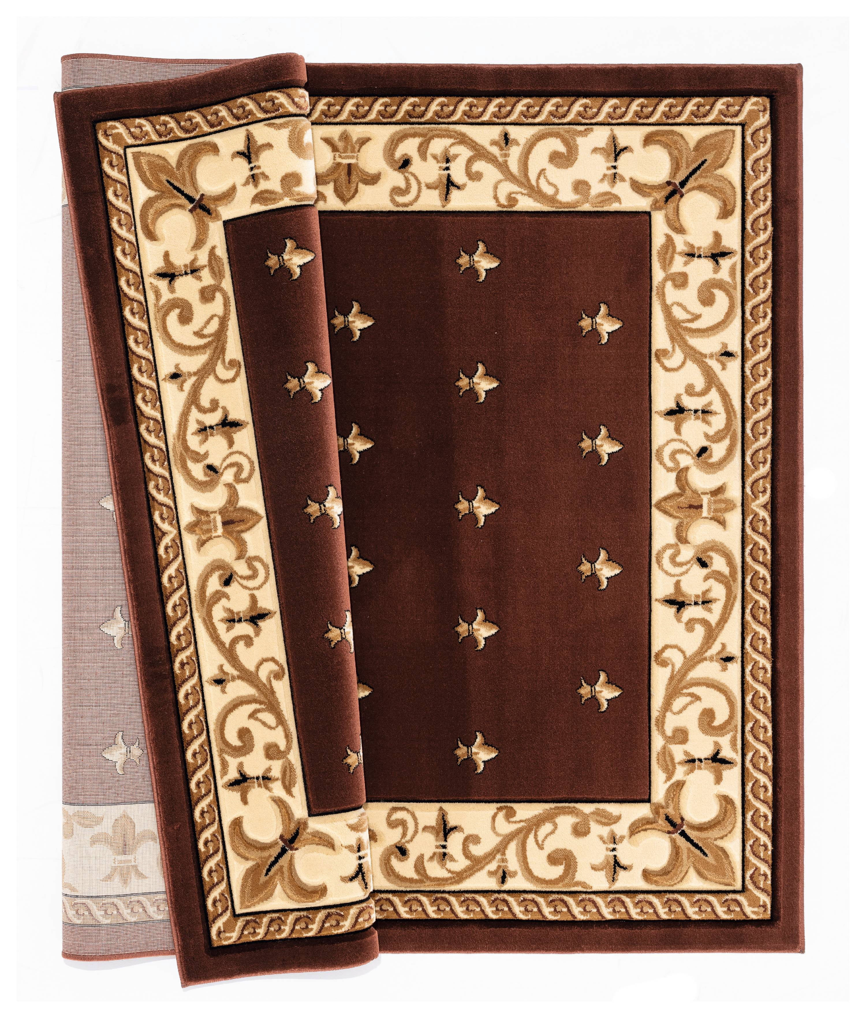 United Weavers Drachma Vesta Transitional Border Accent Rug, Brown, 2'7" x 4'2"