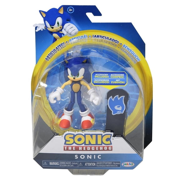 Sonic 4" Articulated Figure with accessory on blister card- Wave 4.5