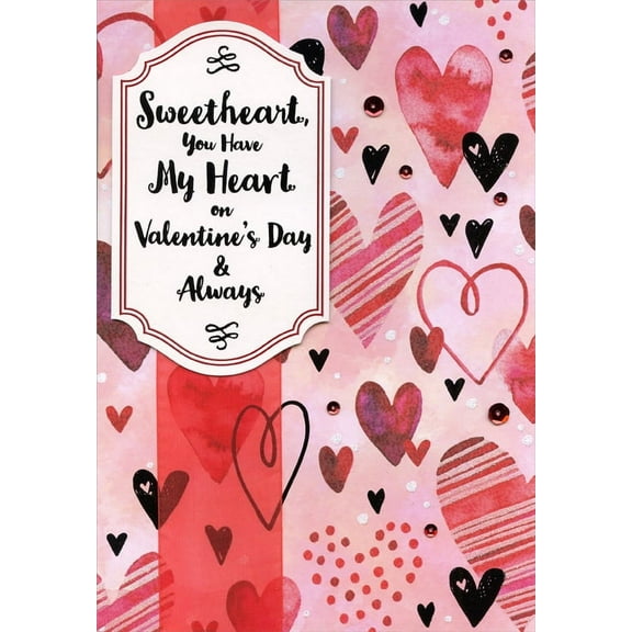 Designer Greetings You Have My Heart Hand Crafted Over Sized: Sweetheart Premium Keepsake Valentine's Day Card