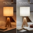 thumbnail image 5 of DAYBETTER Table Lamp for Bedroom, Bedside Table Lamps with 3 Color Temperatures, Bulb Included, Wooden Night Lamp for Living Room, Office, Bedroom, 5 of 7