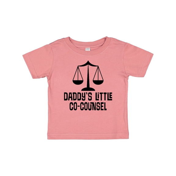 Inktastic Daddy Little Co Counsel Lawyer Boys or Girls Baby T-Shirt