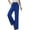 Blue, variant on yievot Women Straight Wide Leg Pants Casual Drawstring High Waisted Long Trousers with Pockets
