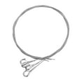 thumbnail image 1 of CRILSTYLEO 4Pcs Adjustable Plated Silver Stainless Steel Wire Rope Hanging Kit for Painting Frames and Light Fixtures, 1 of 8