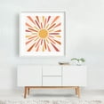 thumbnail image 2 of Colorful retro sunshine - Illustration White Framed Wall Art Print 20 x 20 inches, 2 of 3