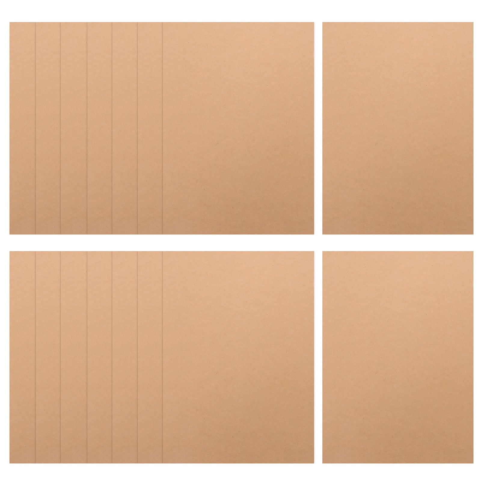 100 Sheets White Cardstock Paper for Crafts, Trinket Panels, and Projects - Kraft Card Paper