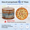 thumbnail image 2 of Lampshades 2 Pack Rusty Corrugated Metal Texture Weathered Orange Gray Stripes 13"x13"x10" Light Shade for Table Lamps Floor Lamp Shades Lampshade Replacement Easy Assembly, 2 of 8