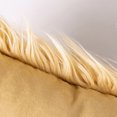 thumbnail image 5 of Luxury Mongolian Fluffy Faux Fur Series Square Decorative Throw Pillow Cusion for Couch, 22" x 22", Ginger, 2 Pack, 5 of 7