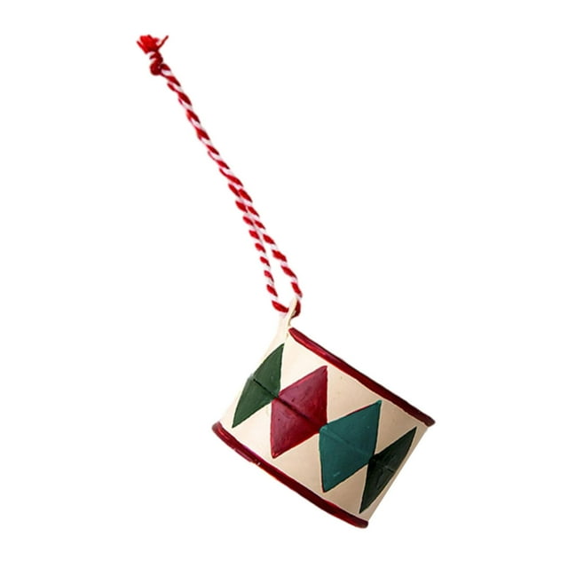 Decoración colgante para de Navidad, colgante colgante, adorno decorativo para de Navidad de arte del hierro para Navidad, boda Tambor 35 cm x 42 cm