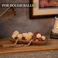 thumbnail image 2 of Hanobe Decorative Wood Bowl Tray for Home Decor Centerpieces Wooden Dough Tray Halloween Christmas Home Decor, Brown, 2 of 8