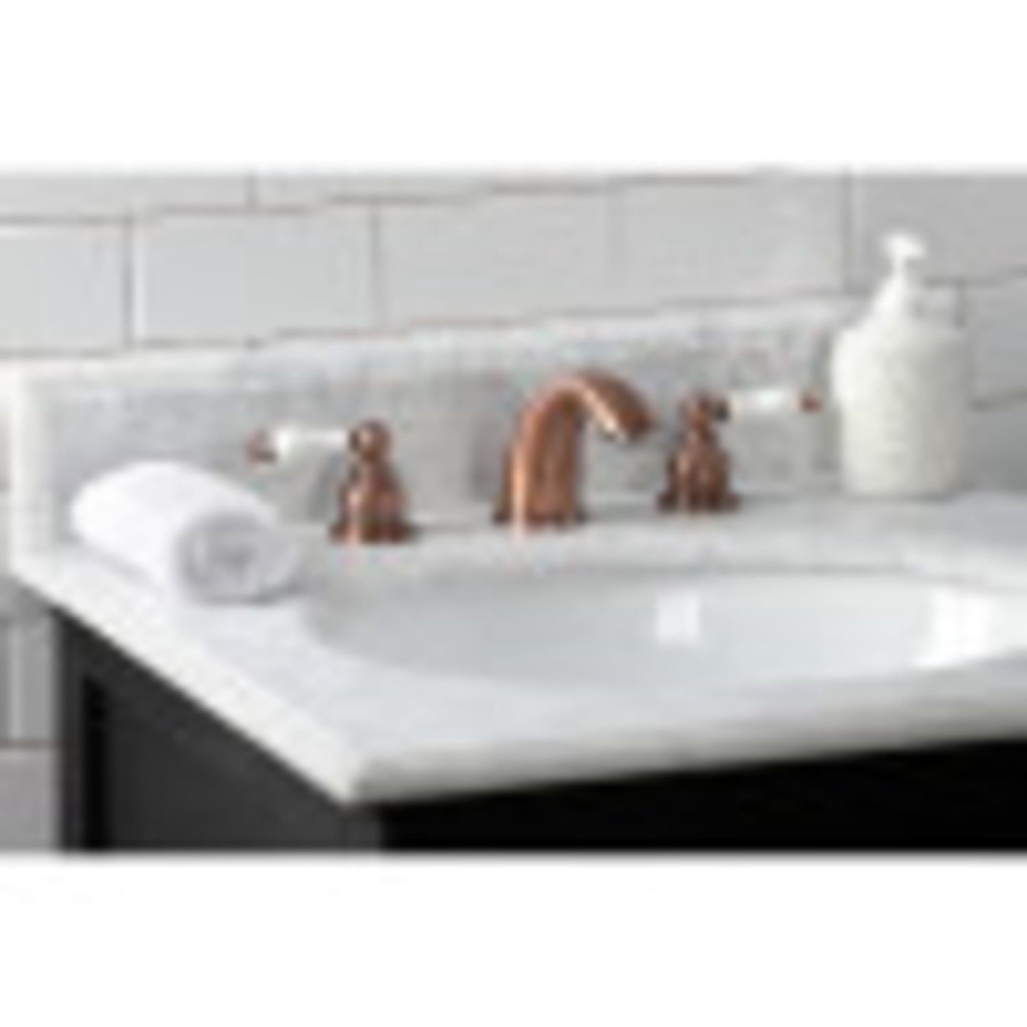 Kingston Brass KB966PL Magellan Widespread Bathroom Faucet, Antique Copper