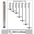 thumbnail image 1 of Kichler Lighting 360000MWH Fan Down Rod - 12 in., Matte White, 1 of 1