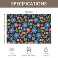 thumbnail image 3 of Placemat, Pioneer Flower Floral Print Pattern Place Mats Table Mat Set Of 2, PVC Washable Placemats for Party Kitchen Dining Decoration, 18x12 Inch, Fade Resistant, 3 of 6