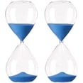 thumbnail image 2 of Temporizador de Arena Decorativo VentDepot GlassWaveBlue 2Pzas 15min Azul Borosilicato, 2 of 2