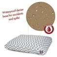 thumbnail image 5 of Majestic Pet | Chevron Rectangle Pet Bed For Dogs, Removable Cover, Gray, Medium, 5 of 6