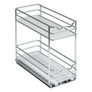 Spice Rack Organizer for Cabinet - Pull Out Double Tier Spice Rack 4-3/8"W x 10-3/8"D