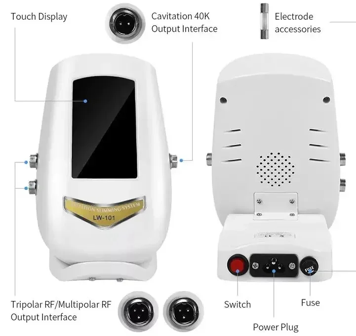 3 in 1 Cavitation Ultrasonic Weight Loss Lifting Wrinkle Firming Skin Slimming Body Massage Shaping Beauty Instrument