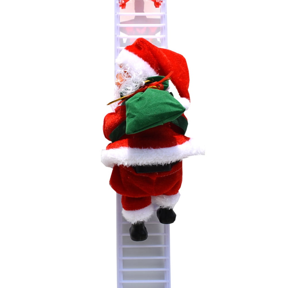 Electric Climbing Ladder Rope Santa Claus Christmas Decorations Gifts Xmas Party 