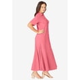 thumbnail image 3 of Jessica London Women's Plus Size Stretch Cotton Button Front Maxi Dress, 3 of 3
