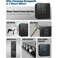 thumbnail image 3 of Omethey 2.0 Cu ft Safe Box, Steel Security Safes with LCD Touch Screen, Home Safe with Dual Alarm & Mute Function, Money Safe with Removable Shelf for Documents and Valuables-Black, 3 of 9