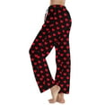thumbnail image 4 of Khunlpohl Women's Lounge Pant Valentine's Day Pajamas Pants Elastic Waist Wide Leg Loose Pjs Bottoms, 4 of 6