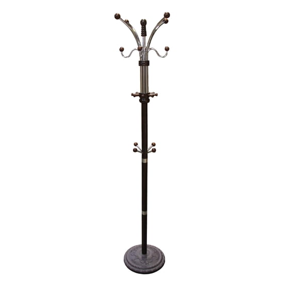 Perchero ORE 185 cm Metal/Madera Acabado Espresso