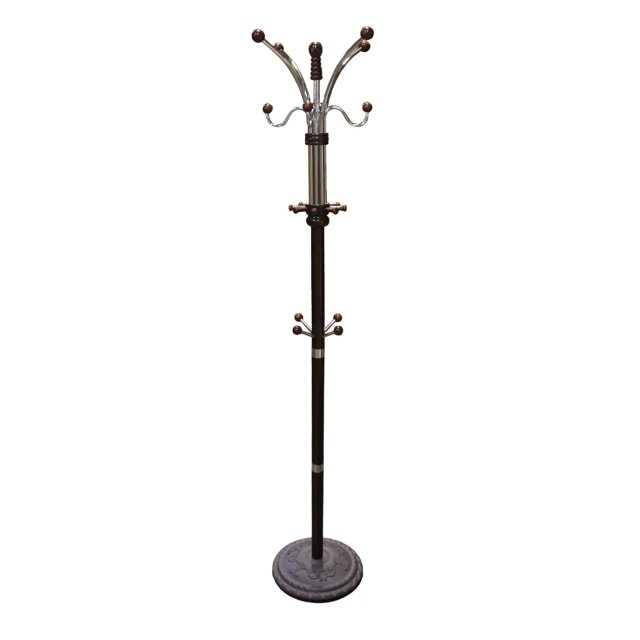 Perchero ORE 185 cm Metal/Madera Acabado Espresso